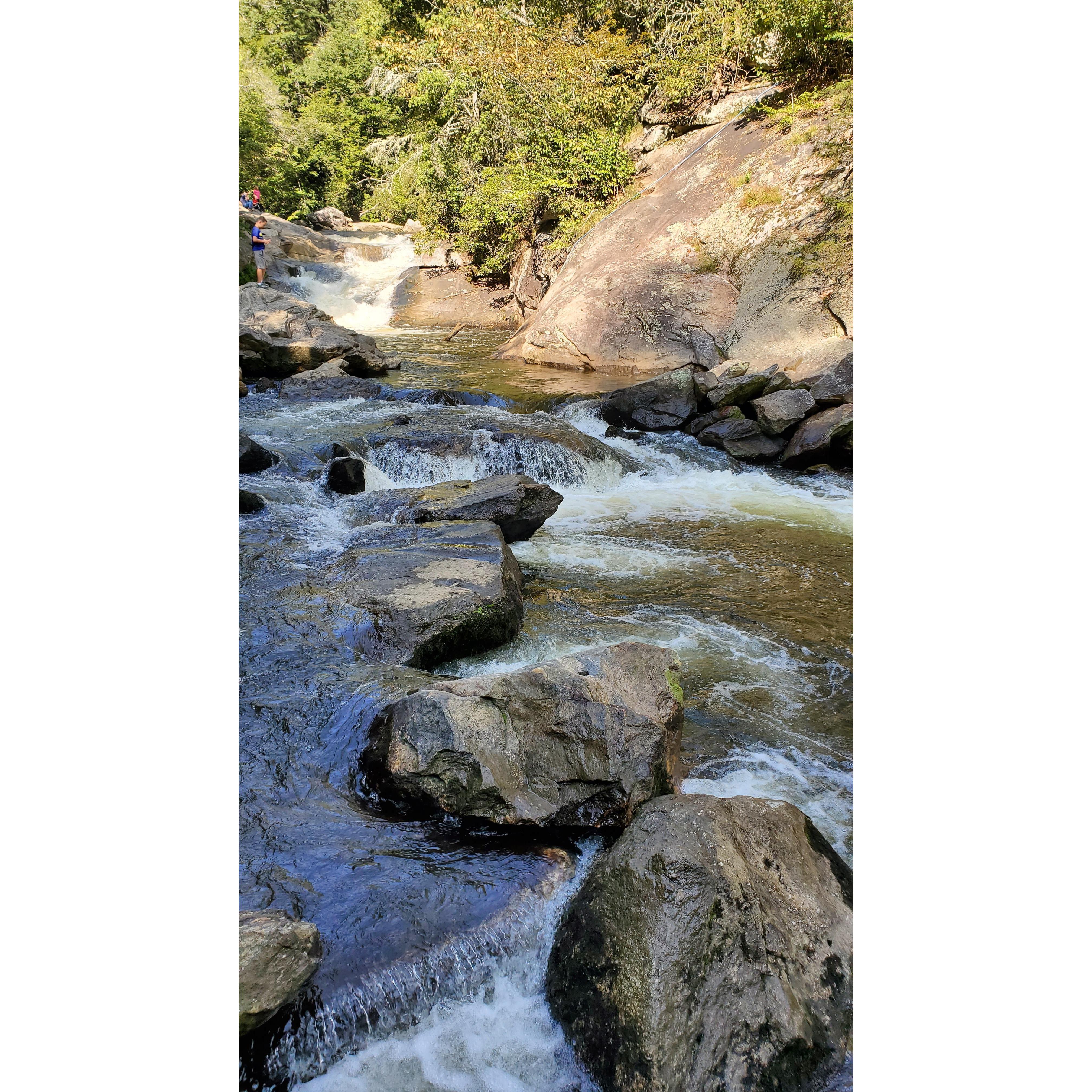 Our favourite place to travel to is North Carolina. 
We love the Nantahala!