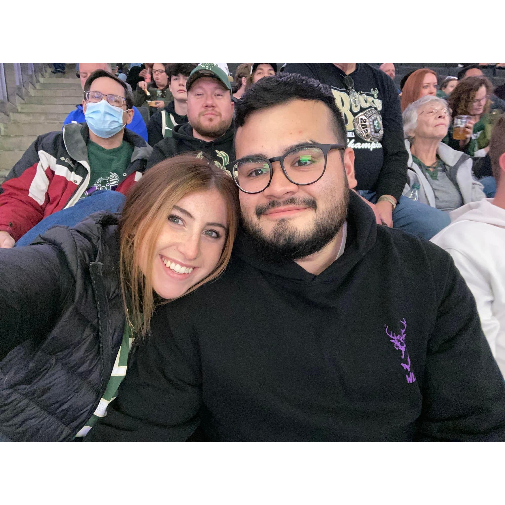 Majority of our date nights consist of the Milwaukee Bucks and some type of fried food. The usual Milwaukee way.