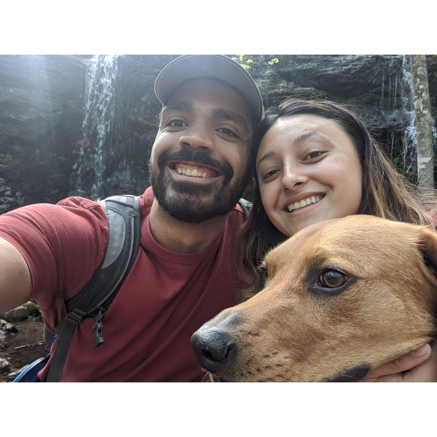 Hiking with our boy (who's too cool to look at the camera)