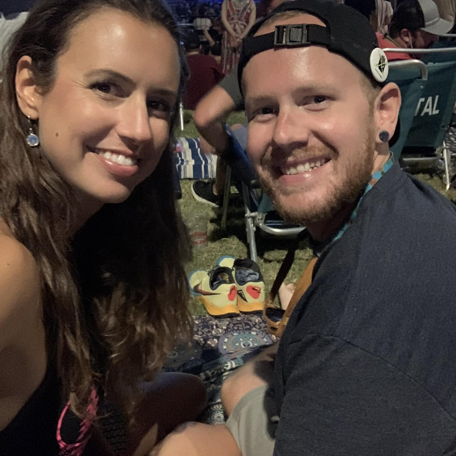 Our first Phish together in Nashville, Tennessee in August 2021.