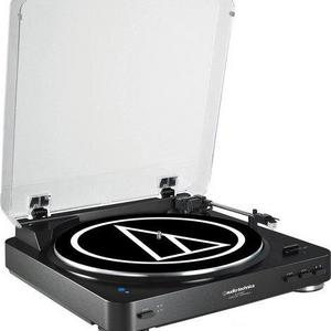Audio Technica AT-LP60BK-BT Fully Automatic Bluetooth Wireless Belt-Drive Stereo Turntable, Black
