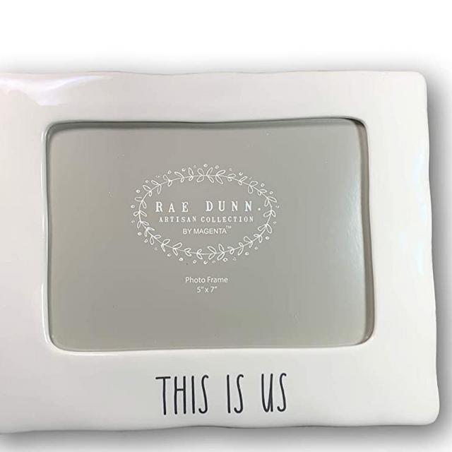 Rae Dunn THIS IS US Ceramic Photo Frame/Farmhouse - 5x7