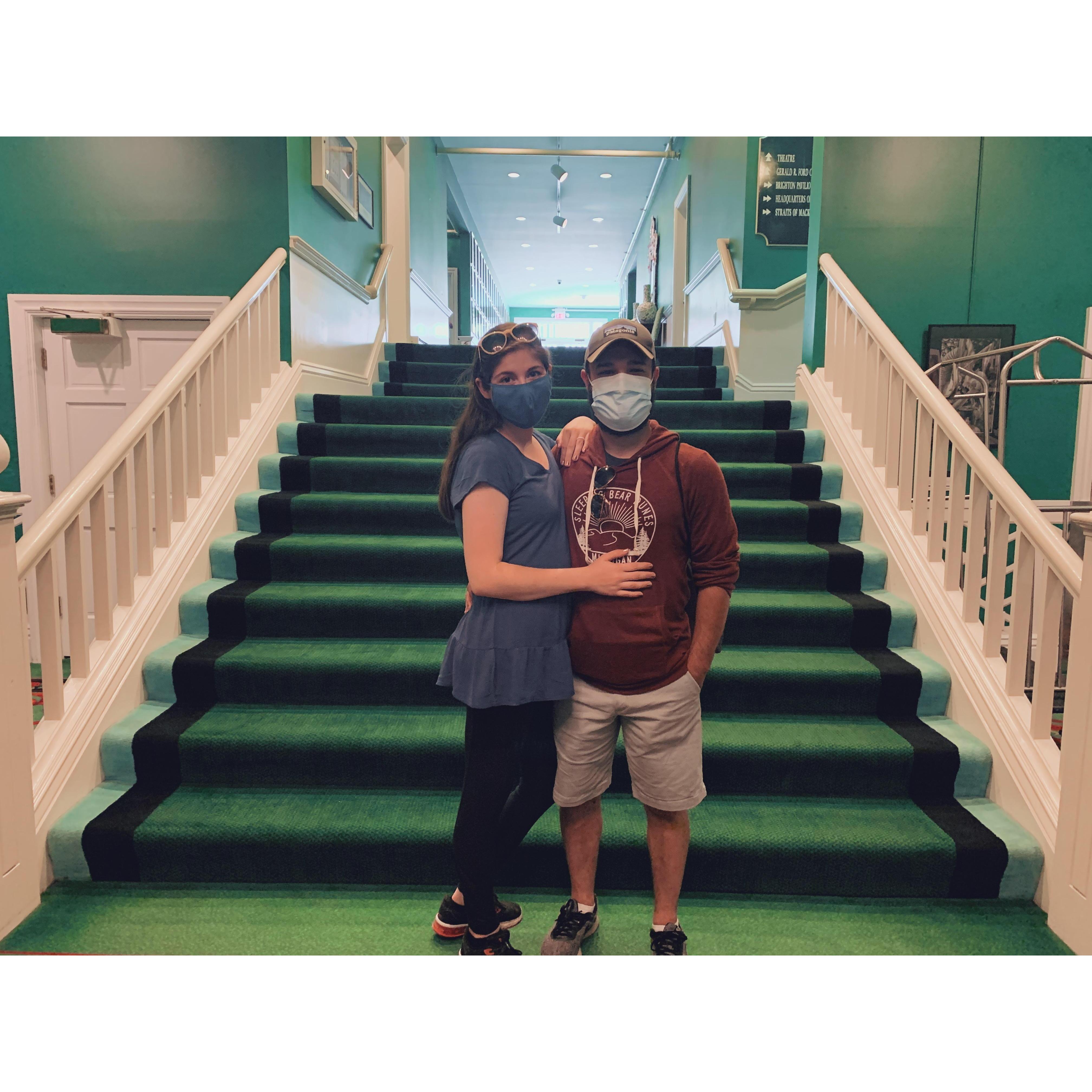Taken in the Grand Hotel (where we did sneak into)