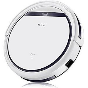 ILIFE V3s Pro Robotic Vacuum, Newer Version of V3s, Pet Hair Care, Powerful Suction Tangle-free, Slim Design, Auto Charge, Daily Planning, Good For Hard Floor and Low Pile Carpet