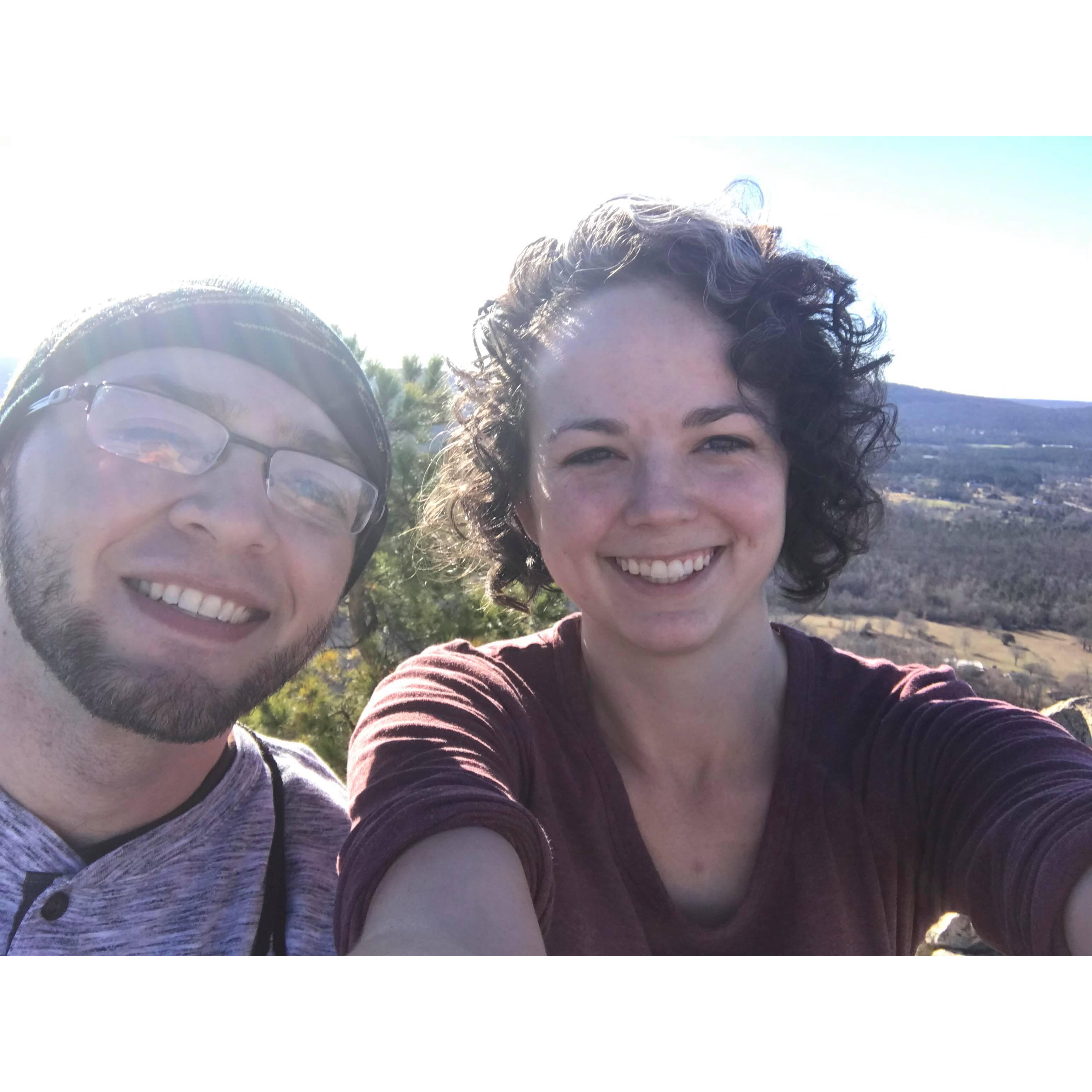 Our first hike together.  Pinnacle Mountain, East Summit.