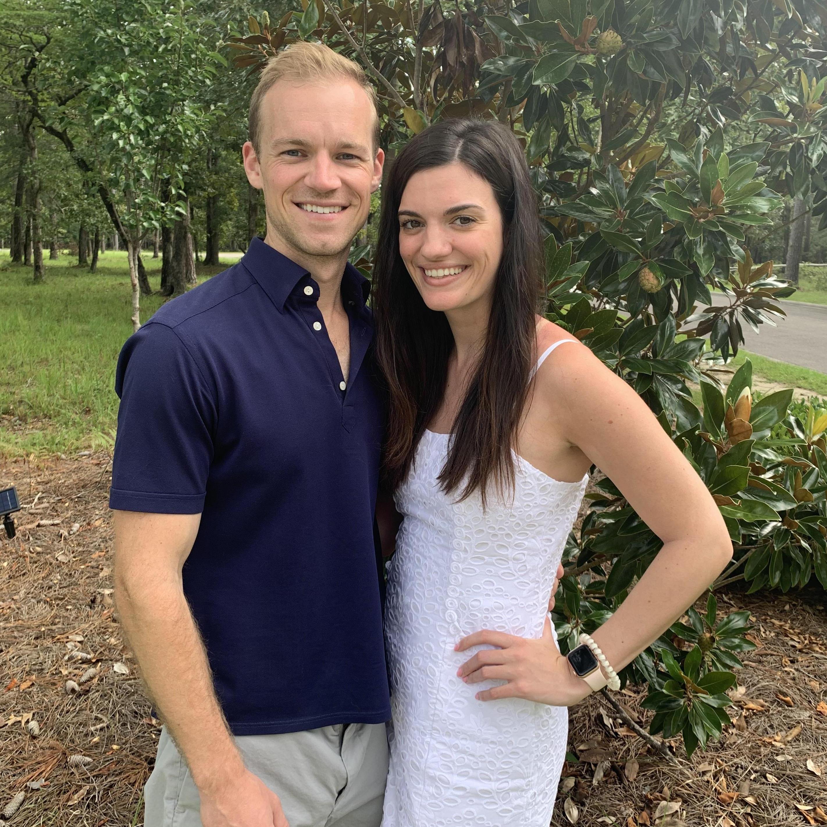 In front of Cate's family's home in NC.