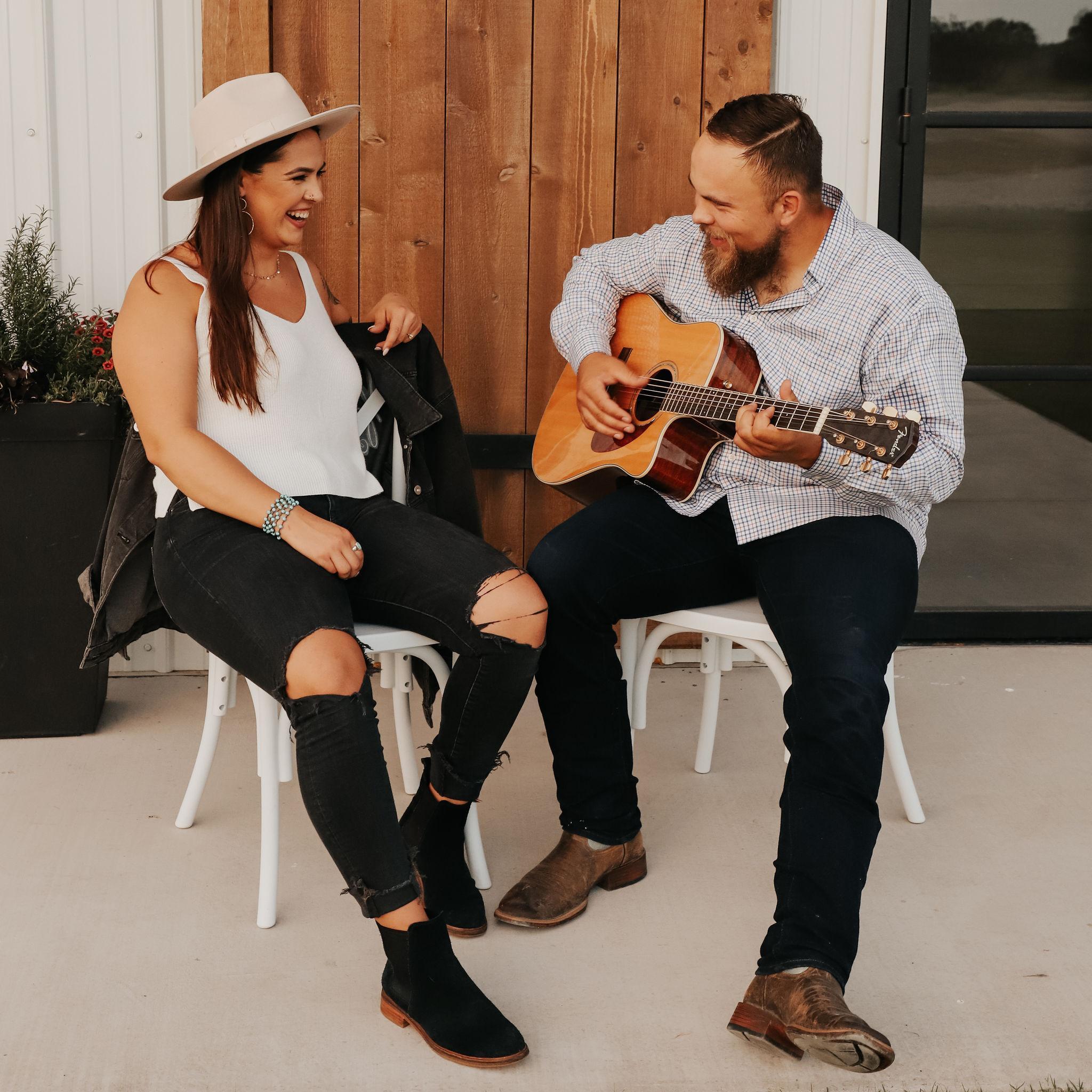 this is us. we love to sing and play together. Cameron and I got to share a special moment at the end of out shoot singing "How He Loves". I love this man of God!