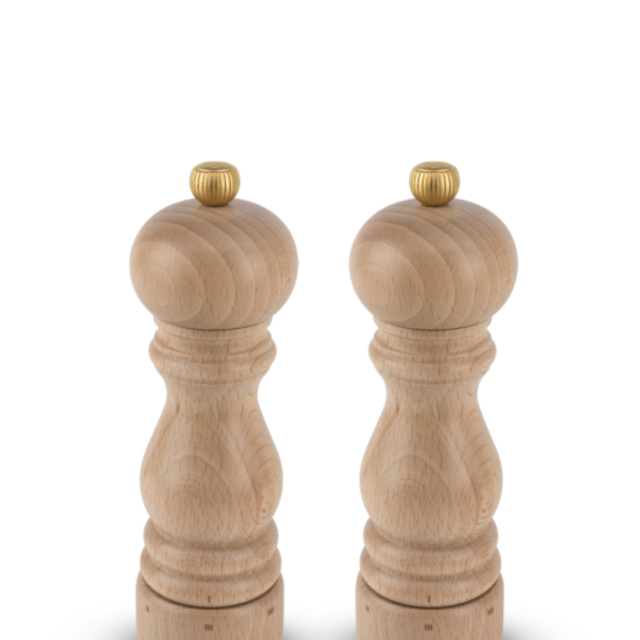 Peugeot Paris 7" Set of Salt & Pepper Mills (Natural Wood)