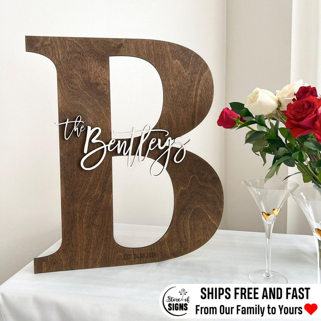 Wedding guestbook alternative wooden name sign wooden letters wedding signs wedding decorations custom wood sign wooden last name sign