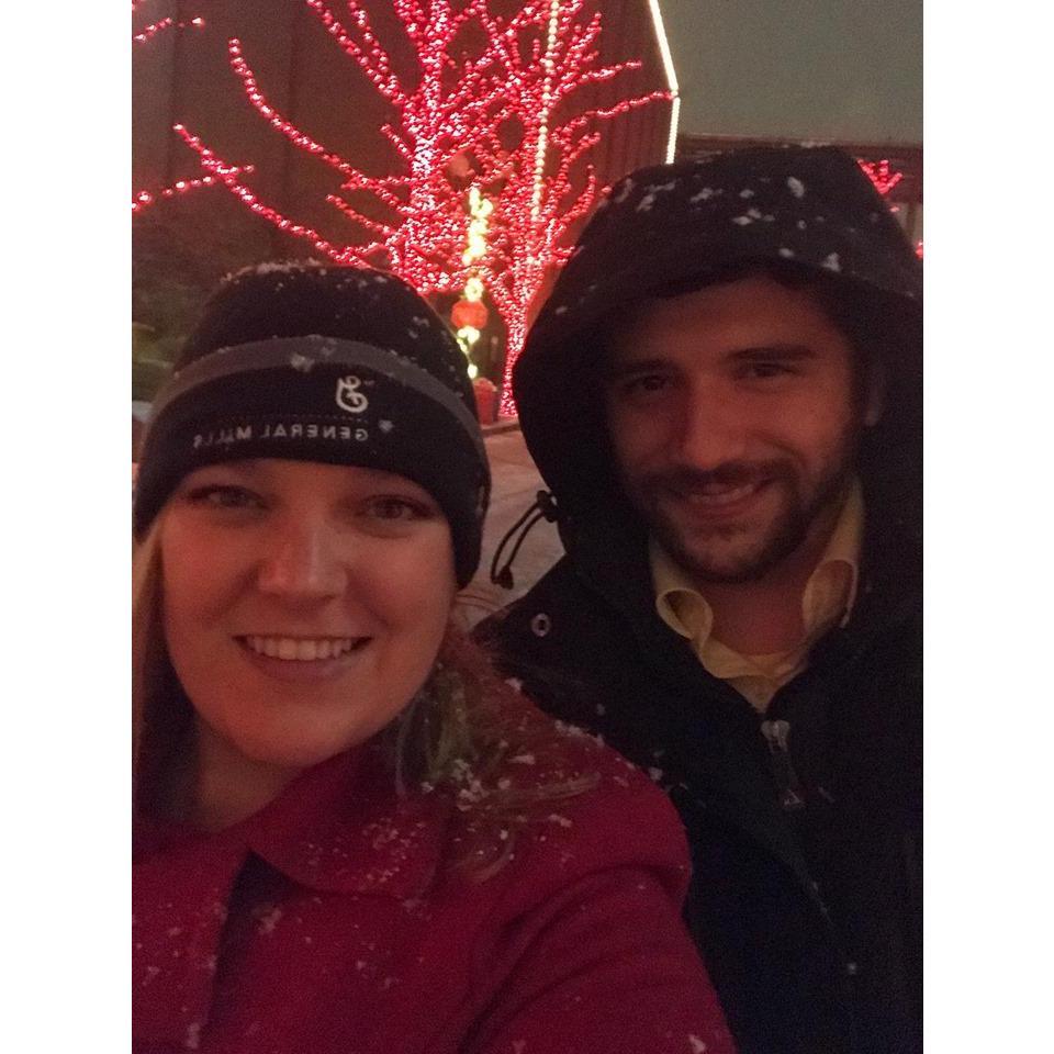 Will & I at the Budweiser Christmas lights.