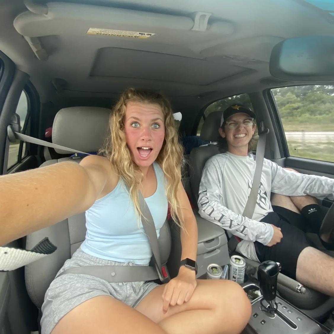 We had lots of car rides back home during the summers while we were long distance