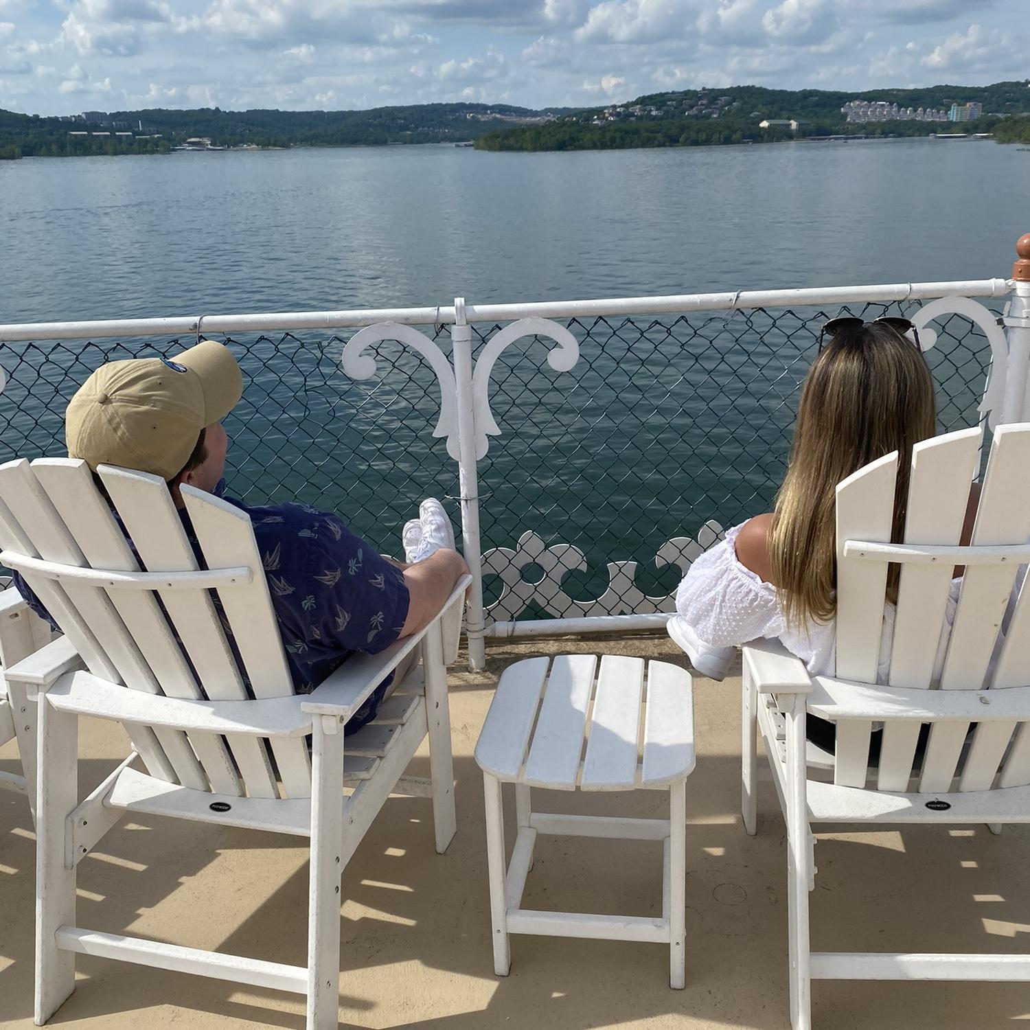 Jessica's first time in Branson Missouri on the Branson's Bell (one of Mitch's favorite childhood memories)