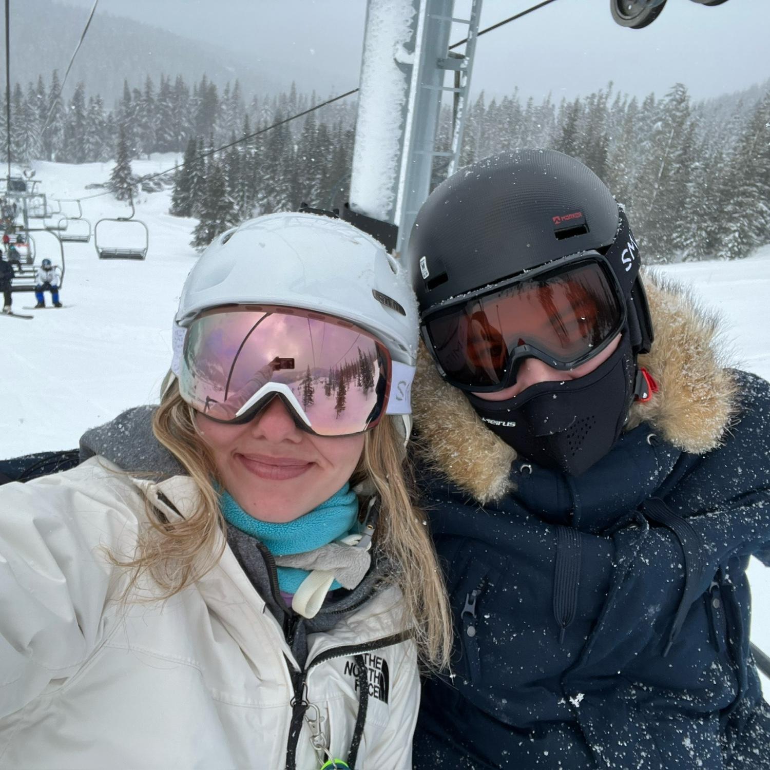 Thomas and his friends took my skiing for my first time… still lots of room for improvement ;)