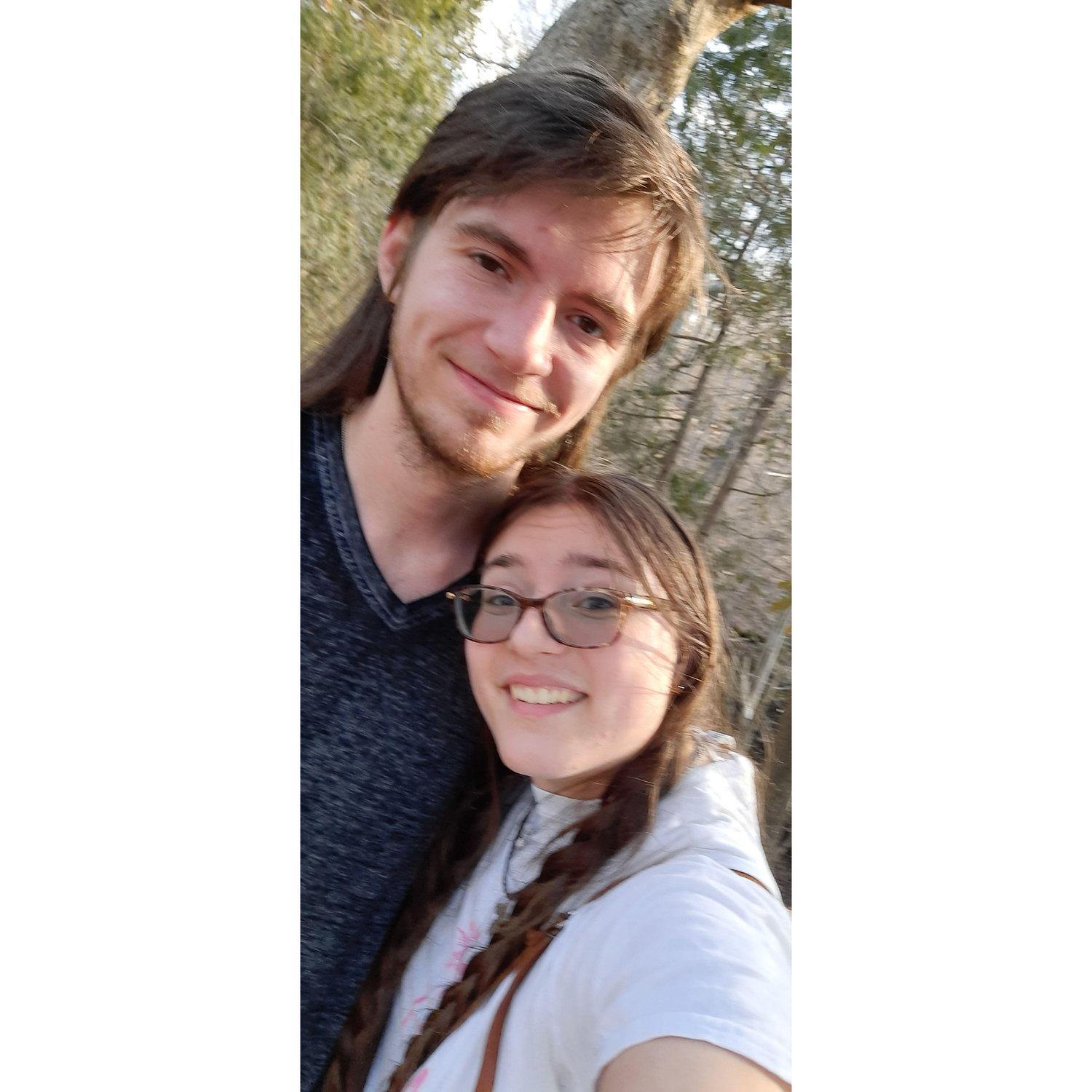 Elijah and I first met at St. Paul's, where we are having the wedding! We met 3 years ago, and started dating about a year after we met. The best part is that we agree on almost everything!