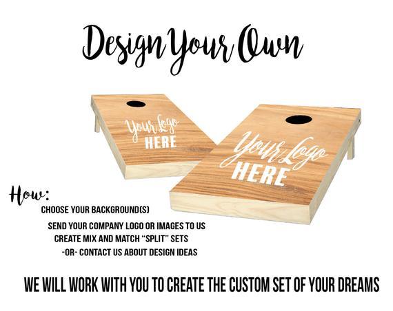 Custom Made Cornhole Boards, Design Your Own Corn Hole Set