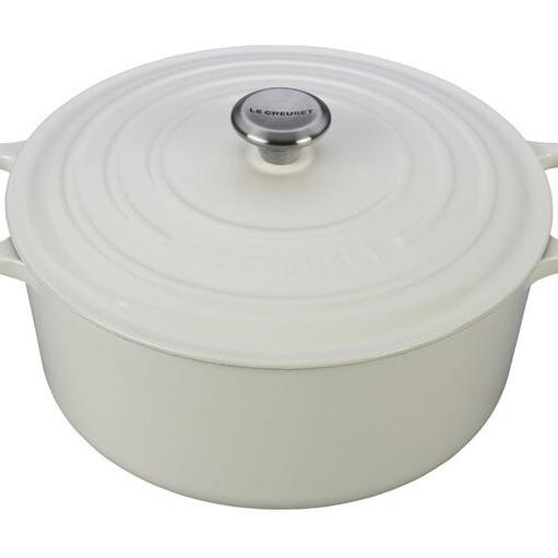 Round Dutch Oven - White/9 qt