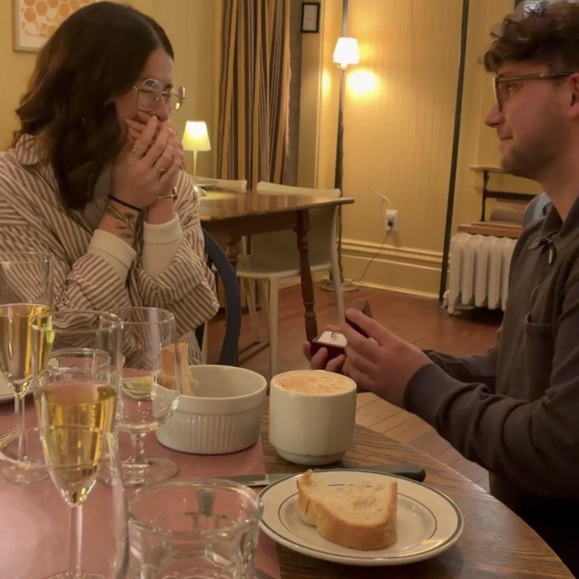 Austin put together an intimate dinner with Nate and Nina and proposed! Chloe had NO IDEA this was happening.