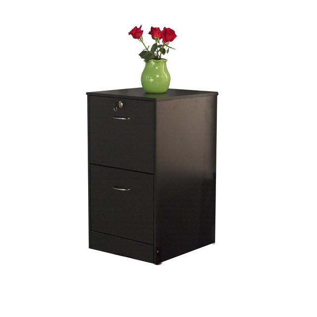 Wilson 2 Drawer Filing Cabinet Black - Buylateral