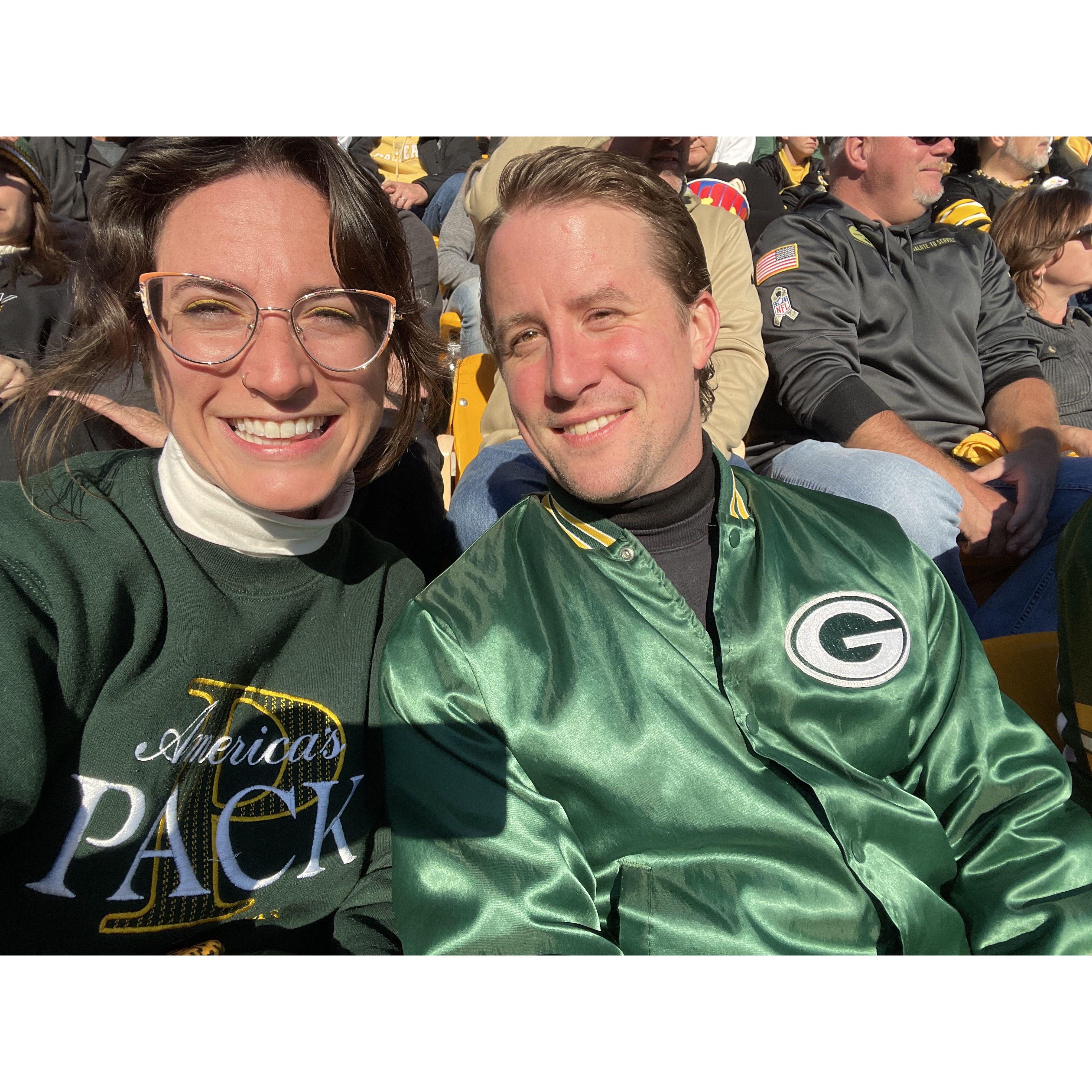 If you're going to be a Wanner, you must watch football. I, Kelsey, now know football stuff! Also now a Packer fan of course