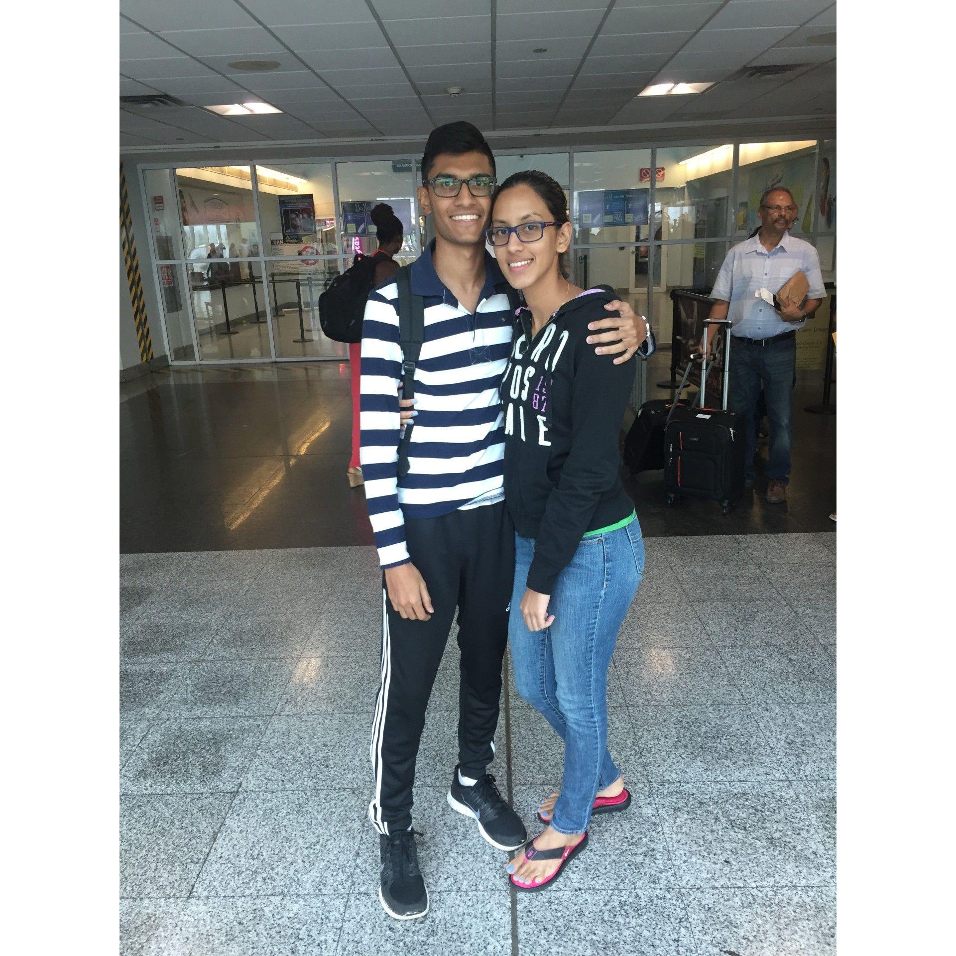 2016 - Before Vish left for London, the beginning of our long distance chapter.