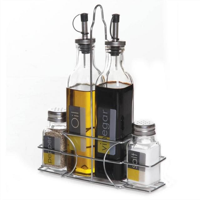 Gibson Home 9pc Glass Condiment Set