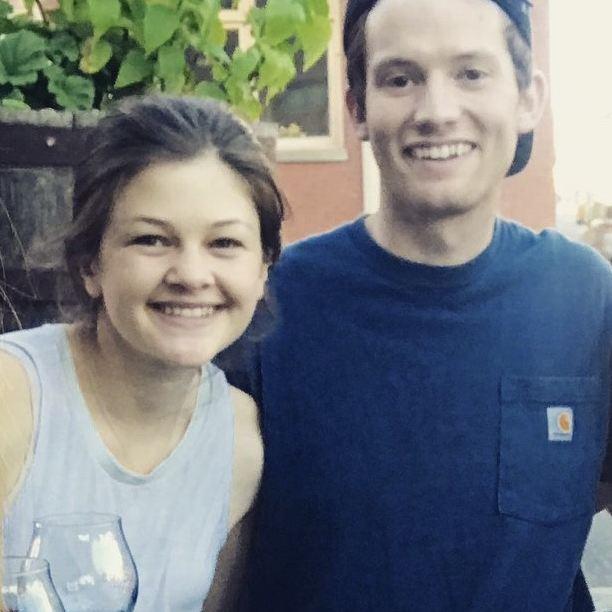 Our first picture as a couple