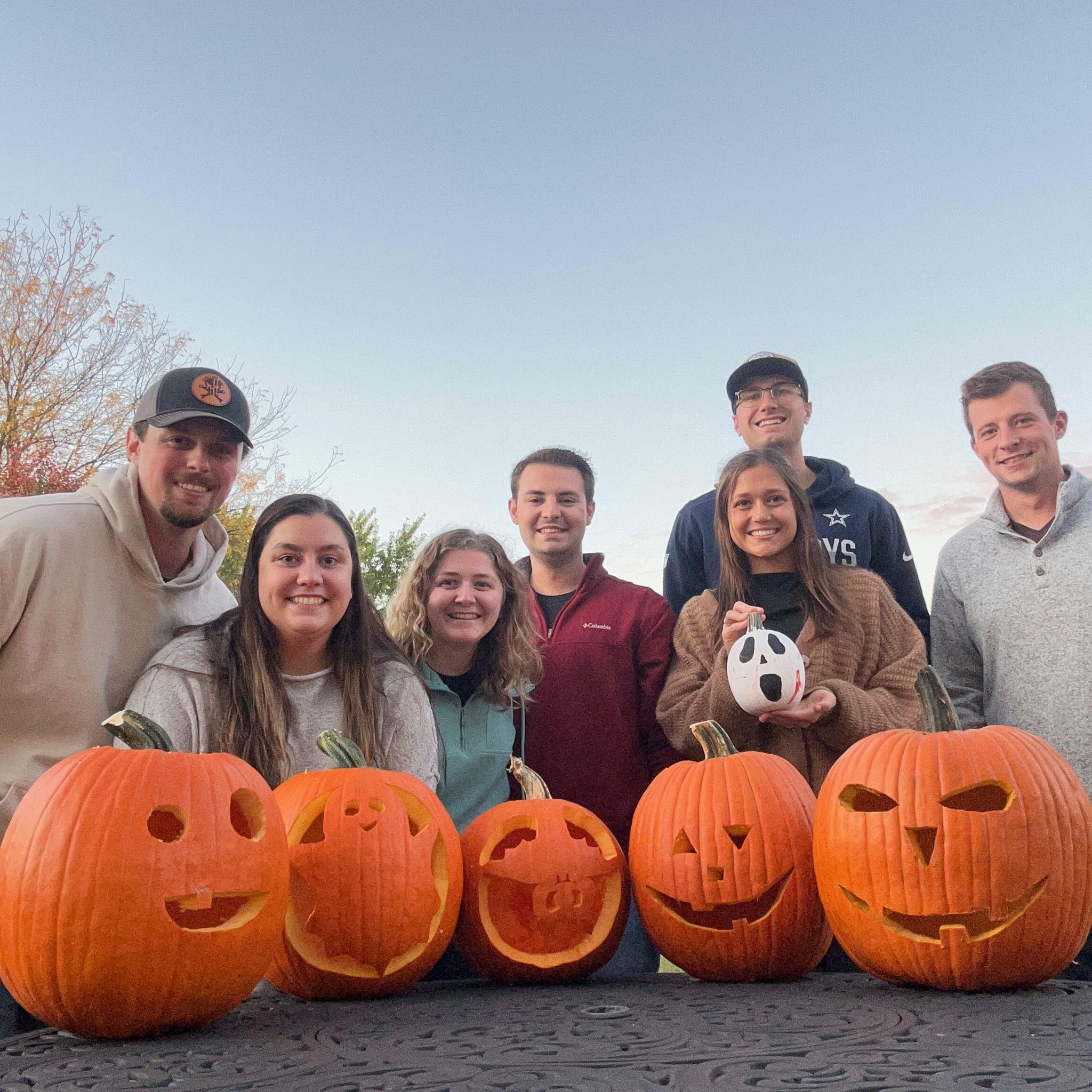 Pumpkin carving night with friends!