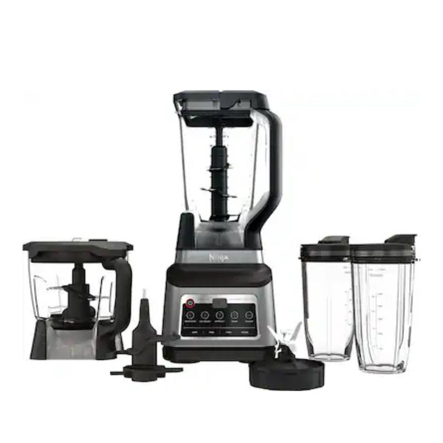 Ninja - Professional Plus Kitchen System with Auto-iQ & (2) 24oz Single-Serve Cups - Stainless Steel