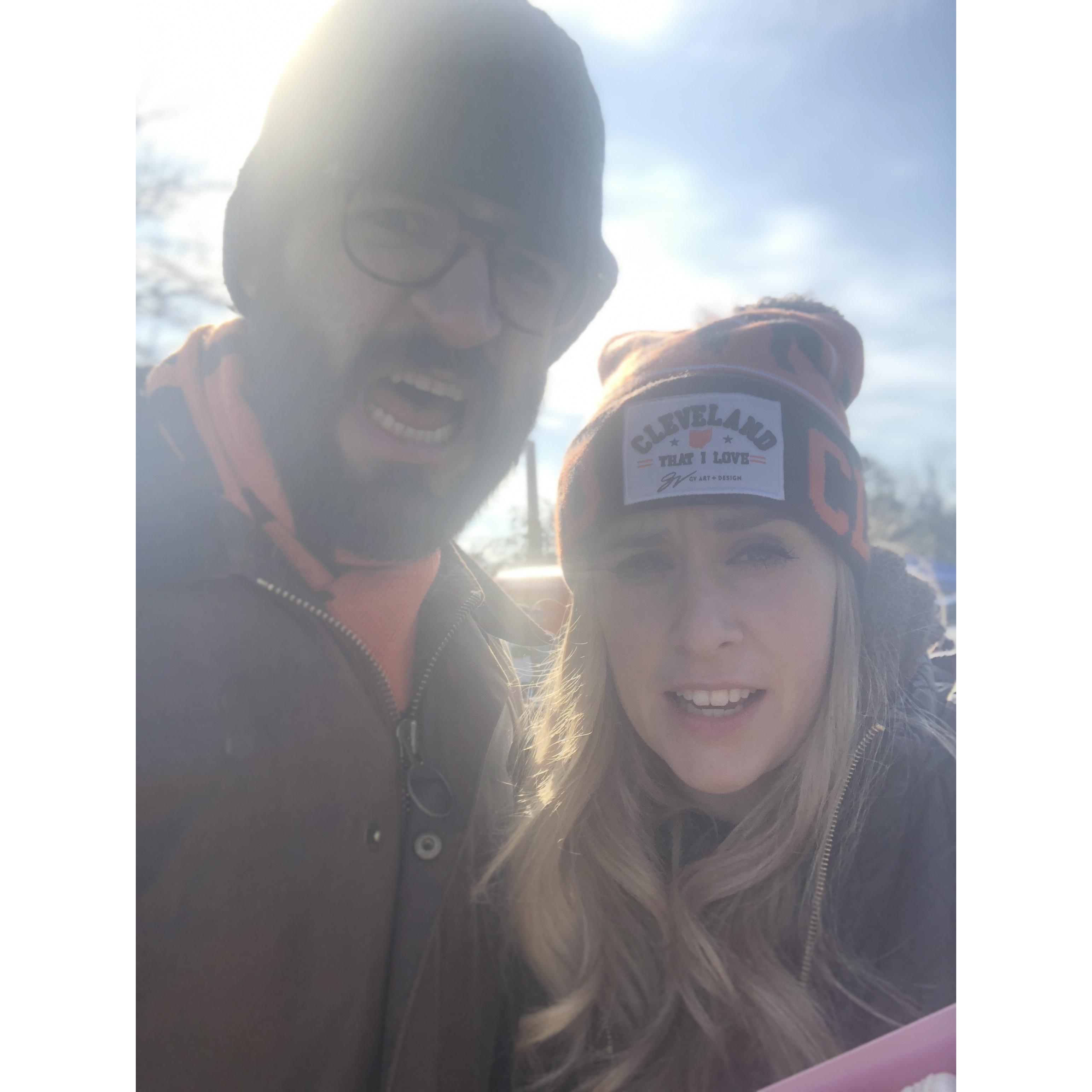 First Browns game together!