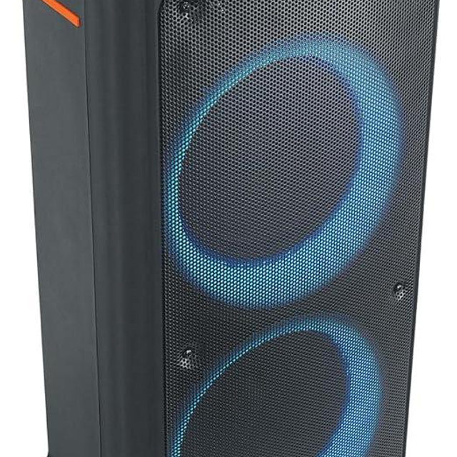 Rockville Rock Party 9 Portable Bluetooth Speaker, Dual 8" Woofers, 1000W, Deep Bass, LED Lights, Guitar/Mic Inputs, Rechargeable, Perfect for Parties