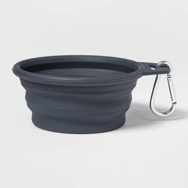 Collapsible Dog Bowl - Gray - Boots & Barkley™