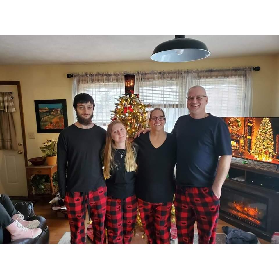 Family Christmas jammies @ Aunt Jens!