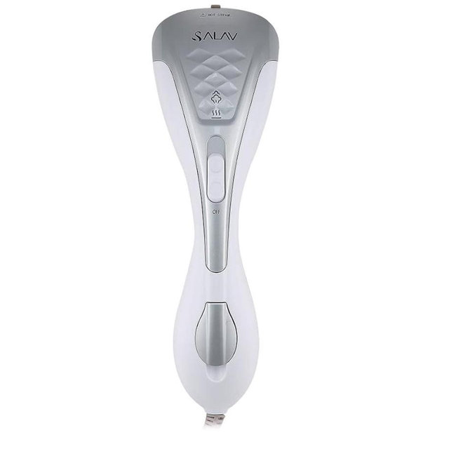 SALAV Steamer for clothes Handheld Iron 2 in 1, 2 Steam Settings, for Both Vertical and Horizontal Garment Handling, Ceramic Coated Metal Steam Panel, 150 ml Big Water Tank, 1150 Watt Silver