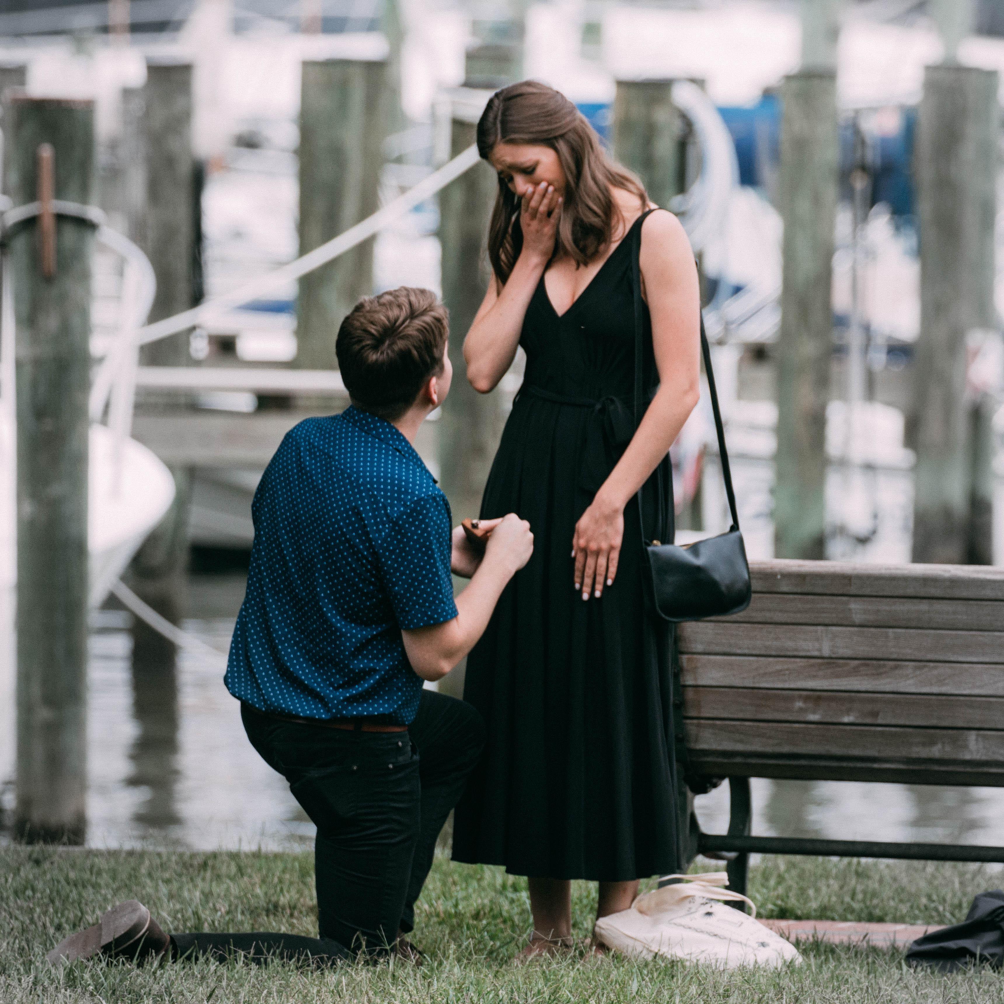 He popped the question
