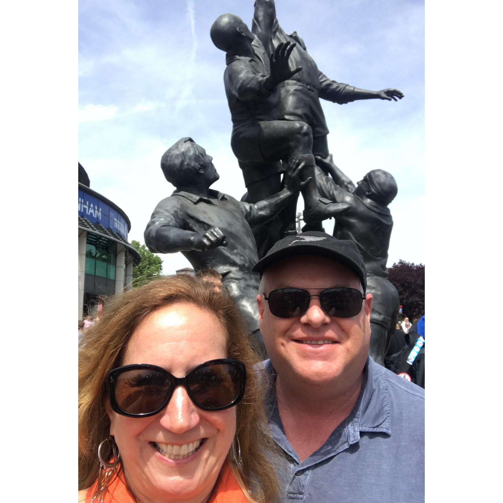 Gretchen's first Rugby Game at Twickenham...and of course, we won!