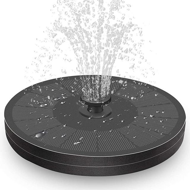 Cocofit 2021 3W Solar Fountain Pump for Bird Bath, Upgraded Floating-Fixed Solar Water Fountain with Battery Backup and 8 Nozzles, Outdoor Solar Powered Fountain Pump for Garden Backyard Pond Pool