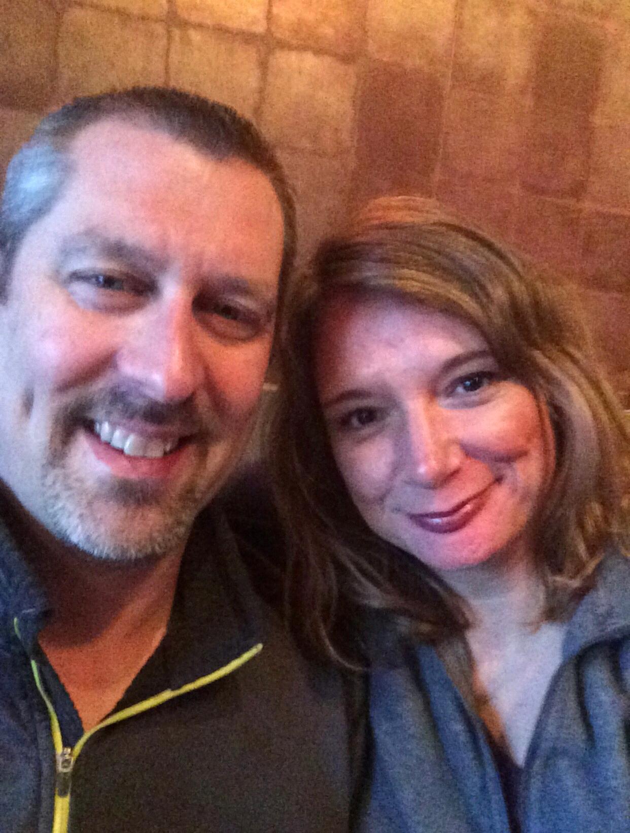 Our first ever pic together, April 5, 2017.