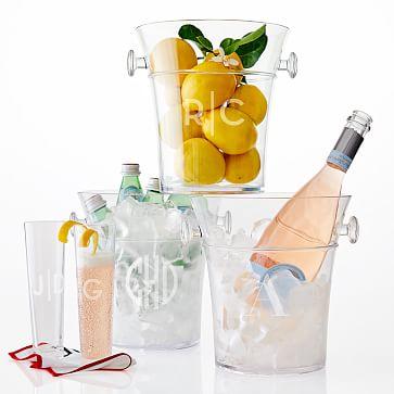 Personalized Acrylic Wine Bucket