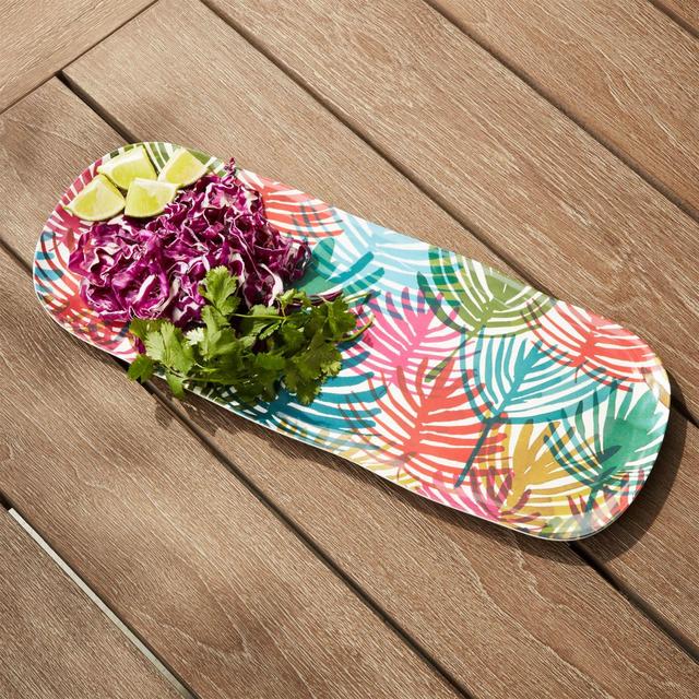 Nico Palm Melamine Platter
