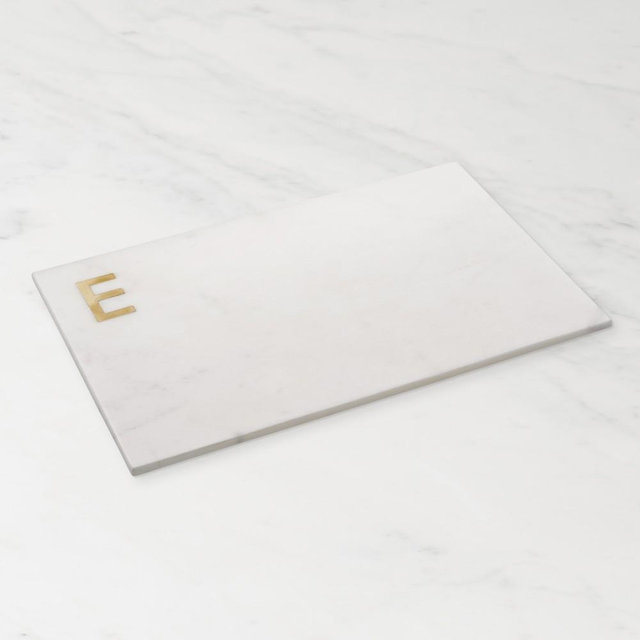 Marble & Brass Monogram Board, E