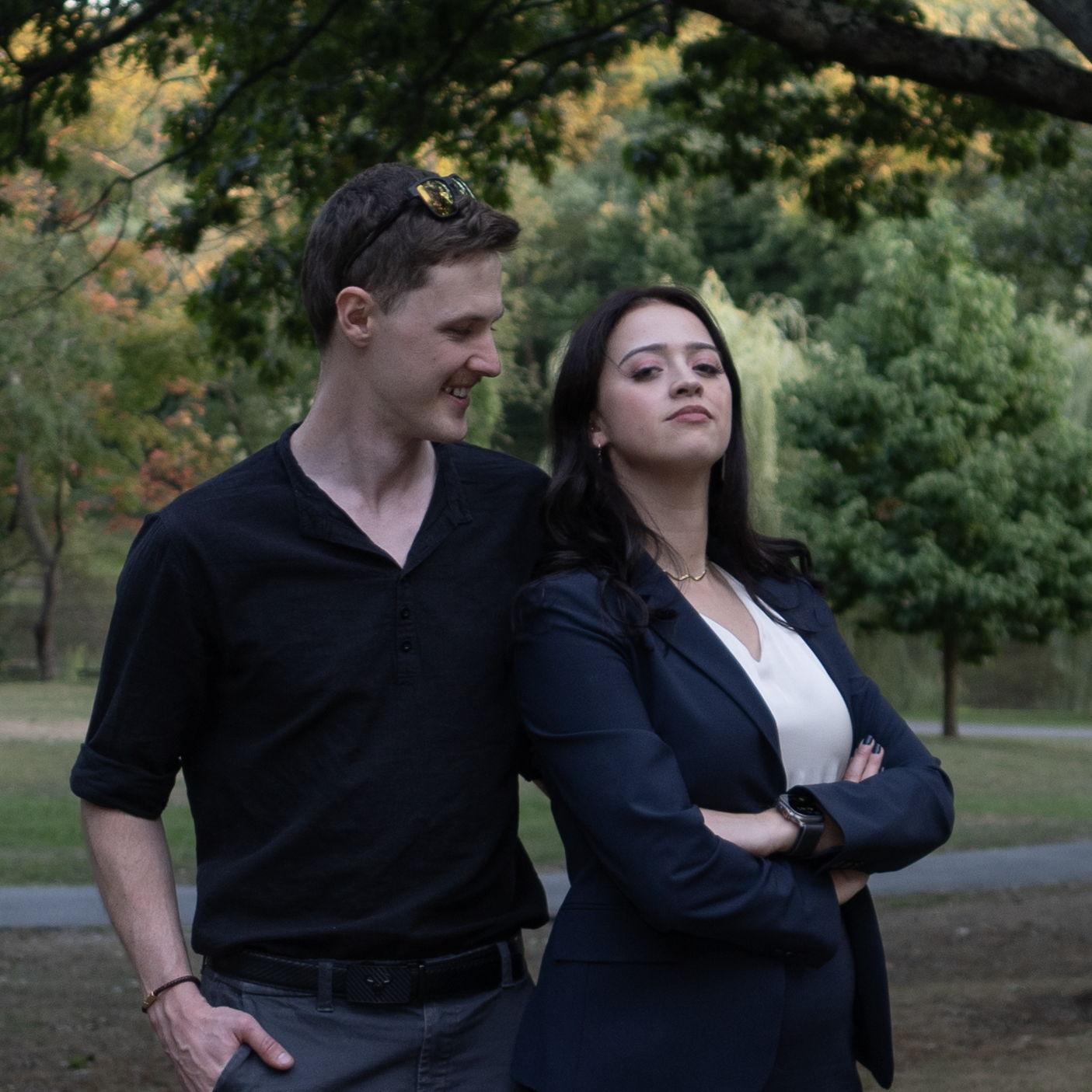Kyle came back to America to watch Ya'el defend her PhD thesis, September 2024