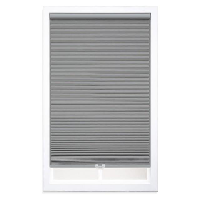 DEZ FURNISHINGS QEGRWT284480 Cordless Blackout Cellular Shade, 28.5"W x 48"H, Anchor Gray