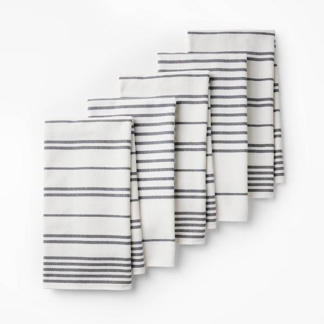5pc Kitchen Towels Gray - Figmint™
