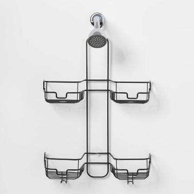 Hose Round Wire Shower Caddy Black - Made By Design™