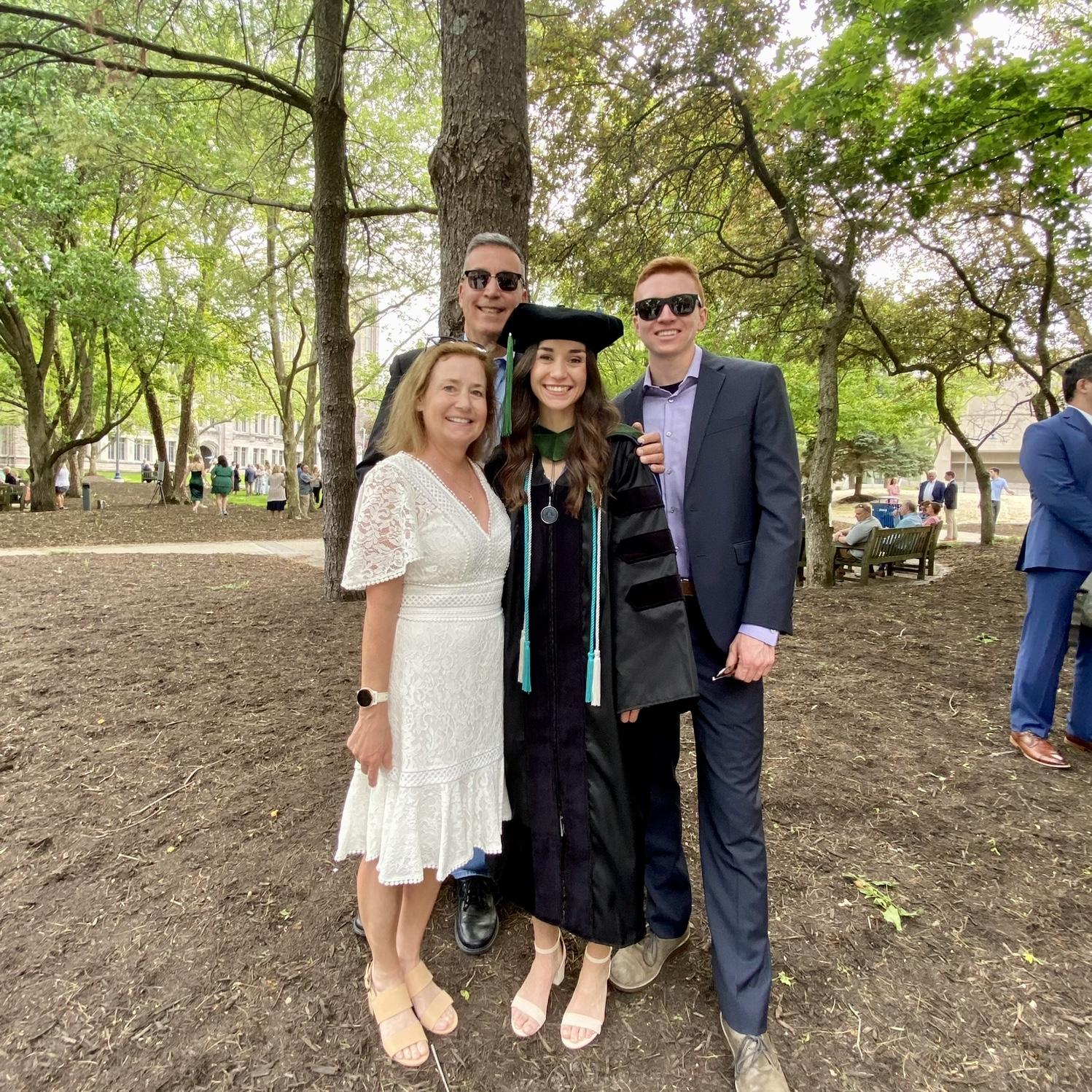 Mariana's doctorate graduation