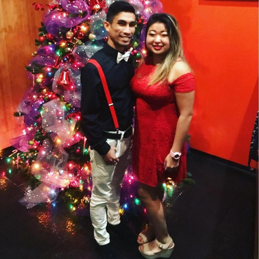 We decided to dress up nice and go out to a nice dinner.