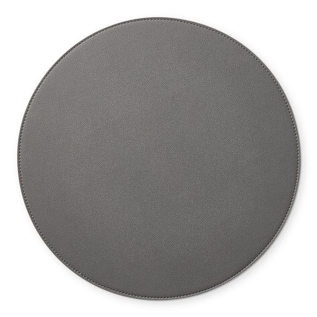 Faux Shagreen Placemat, Charcoal