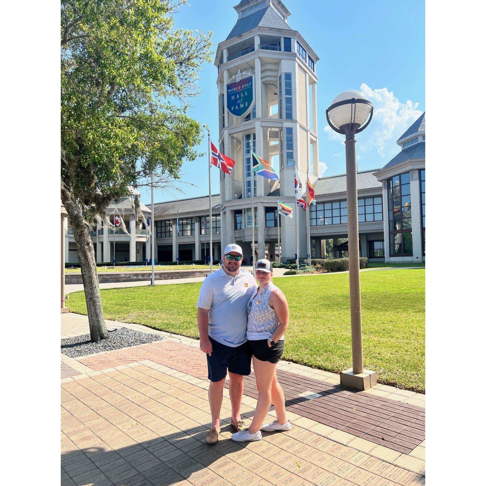 He got me to go to the World Golf Hall of Fame.