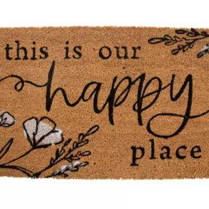 Happy Place Floral Coir Doormat | Hobby Lobby | 2400091