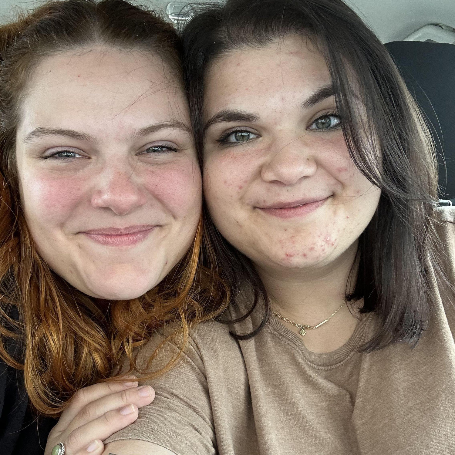 One of many car selfies